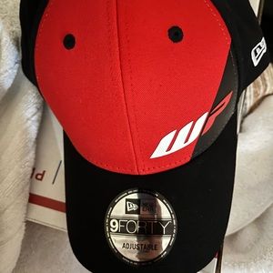 New era hat ajustable red black
